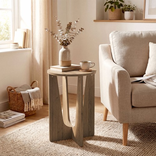 Round side table - side, table,