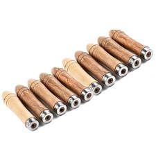 Ergonomic Wooden For File Handle Replacement for For File Craft Tool Pack of 10