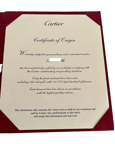 Cartier jewellery watch - cartier,