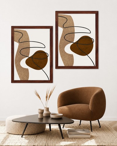 Modern photo frames - modern, oak