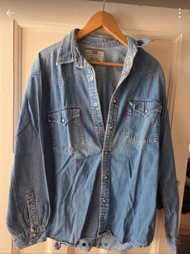 90s vintage levi denim shirt - 90s,