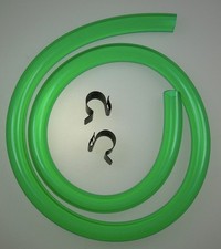 Mk1 Ford Escort Green Radiator Overflow Pipe & Clips RS2000 Mexico RS1600 Twin C