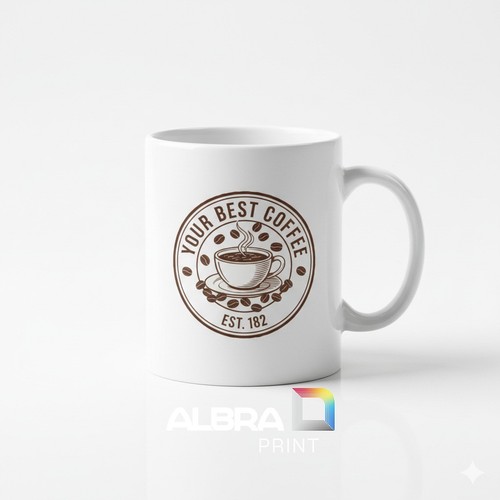 Custom printed logo mugs - custom,