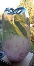 Vintage hand blown vase - blown,