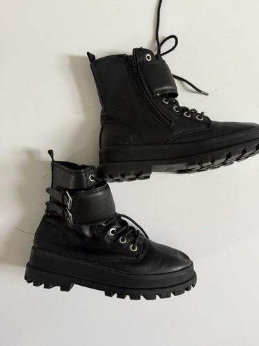 Zara black chunky - black, biker