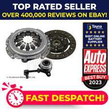 Clutch Kit 3pc (Cover+Plate+CSC) fits RENAULT CLIO Mk3 1.2 05 to 14 183mm New