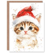 Santa Hat Tabby Ginger Kitten