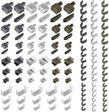 123pcs Metal Zipper Repair Kit Latch Slider Zipper Stops Retainer Insertion Pin