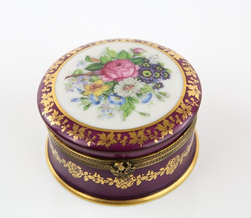 Limoges france burgandy gold - limoges,