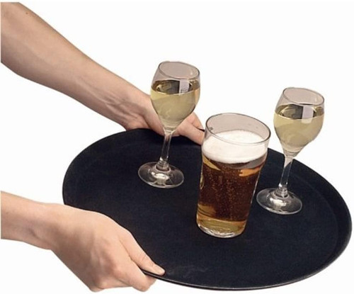 Kristallon round tray - tray, black