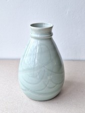 Milestone Pottery Diana & Biddy Rose Porcelain Vase Incised Decoration