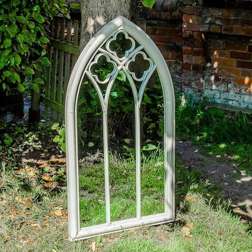 Arched garden mirror rustic - arched,
