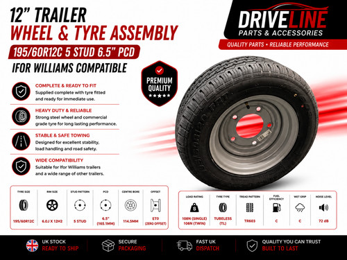 195 60r12c trailer wheel tyre - 195/60r12c,