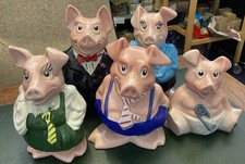 5x Wade NatWest Pigs Full Set
