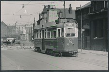 Leeds tram 600 Photograph 23/7/55 passing Rose & Parkin Ltd RK4928