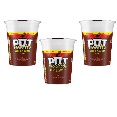 Pot noodle beef - pot, tomato