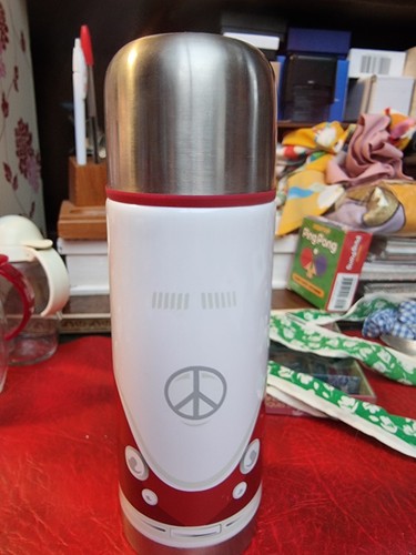 Red drinking flask 350ml - red,