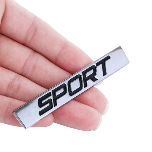 Chrome sport logo decal - sport,