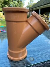 Osma 110mm Underground Drainage Y Branch 45 Degree Double Socket