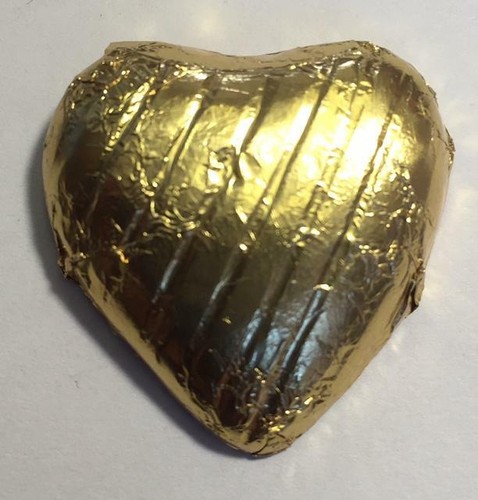Chocolate love hearts foil - chocolate,