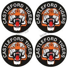 Castleford tigers Rugby Stickers Laptop Car Van Window (Choose size/Quantity)