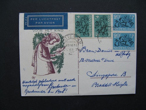 Netherlands postcard to - netherlands,,