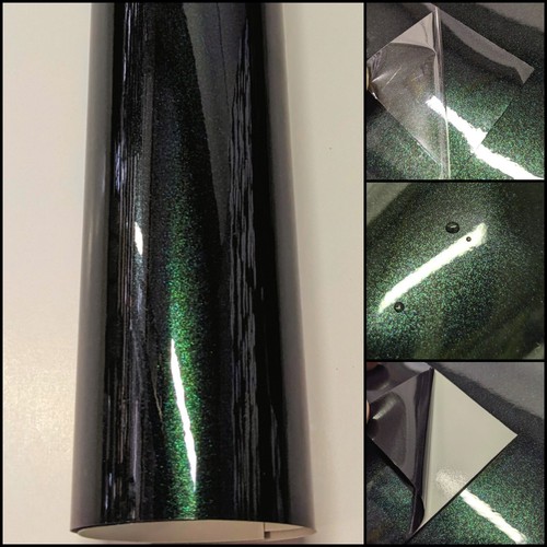 Black midnight green - green, sparkle