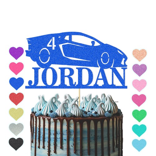 Racing car cake topper - car,