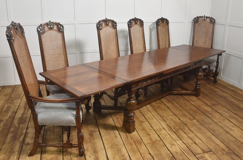 Jacobean style oak draw leaf - jacobean,