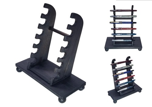 Ebonised pen stand - ebonised, rack