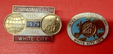 Vintage enamel badges
