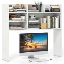 COSTWAY Desktop Bookshelf Desk