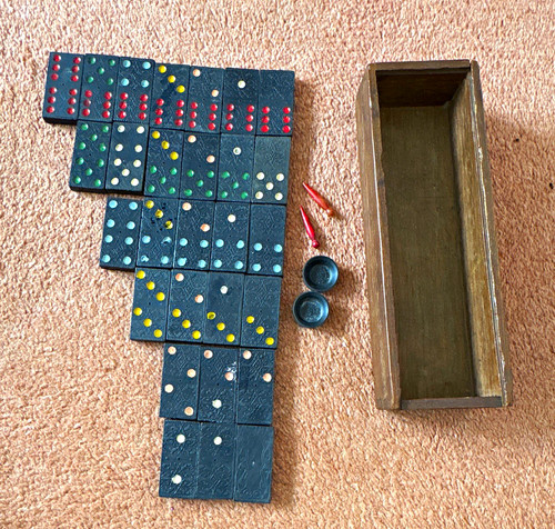 Wooden dominoes tile - dominoes, game