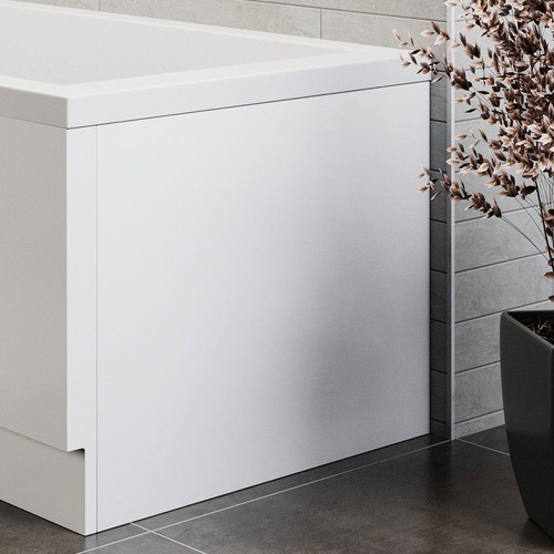 Essentials white acrylic bath - white,