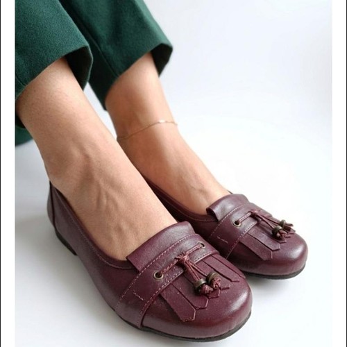 Women hotter loafers - women, burgundy