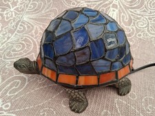 Beautiful Tiffany Style Tortoise Table Lamp Light Turtle Stained Glass Shade