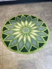 Vintage Retro Rya Flower Rug 60’s