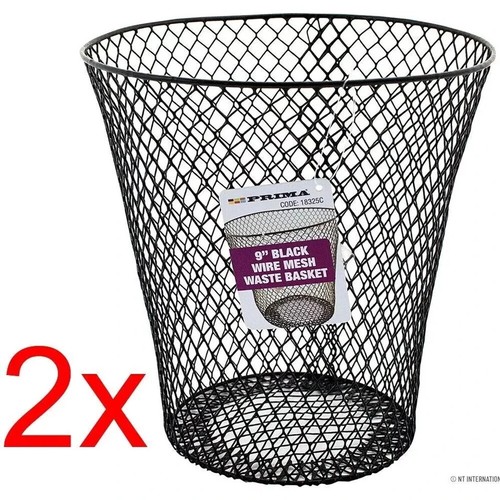 Wire mesh waste basket - x,