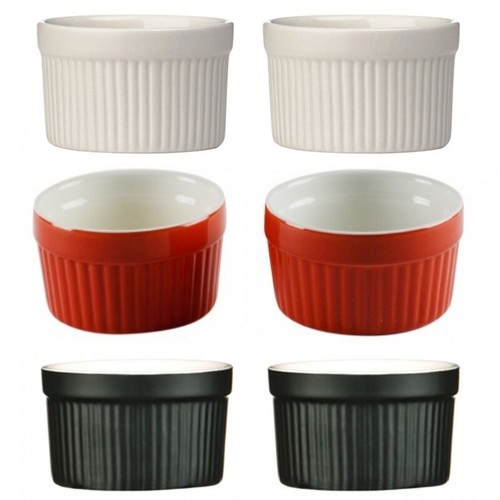 Round ramekin cream - ramekin, red