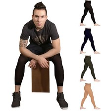 Mens Opaque Leggings Footless