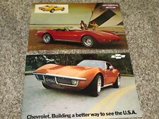 1972-1973 Chevrolet Corvette Stingray Dealer Sales-Showroom Poster Lot (2)