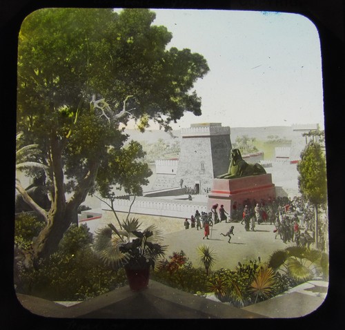 Glass magic lantern - glass,