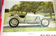 1914 MERCEDES POSTER  RACING CAR