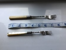 2 x VINTAGE PICKLE FORKS. One