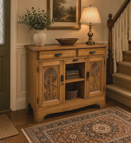 Vintage carved walnut - vintage,