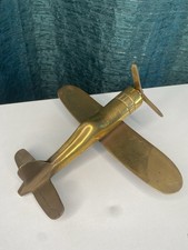 Vintage Brass Spitfire Fighter
