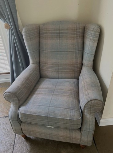 Two next grey check wingback - two,