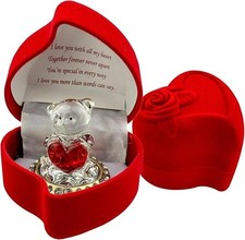 Love heart teddy bear red - ,