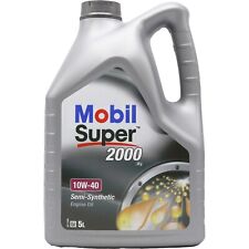 Mobil Super 2000 X1 10W-40 10W40 Semi /Part Synthetic Engine Oil - 5 Litres 5L