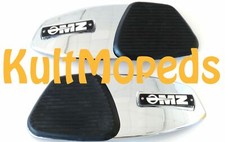 MZ TS 125 150 tank chrome trims knee pads 1 pair emblem logo protector tank pads